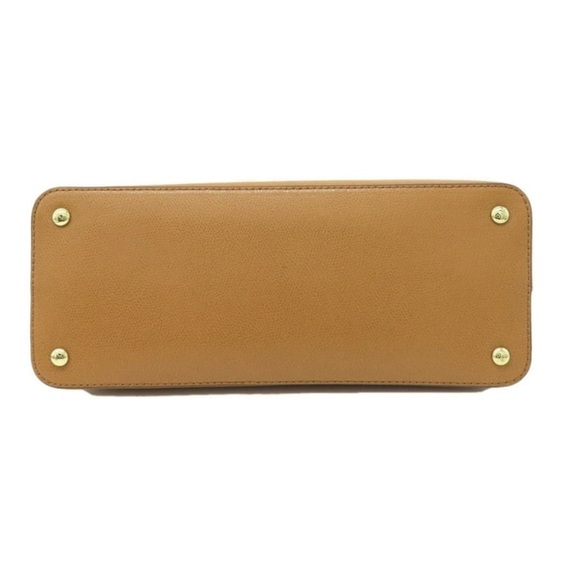 NWT Preppy Michael Kors Tan Leather Handbag Cindy Dome Acorn Minimalist Purse - Picture 5 of 13